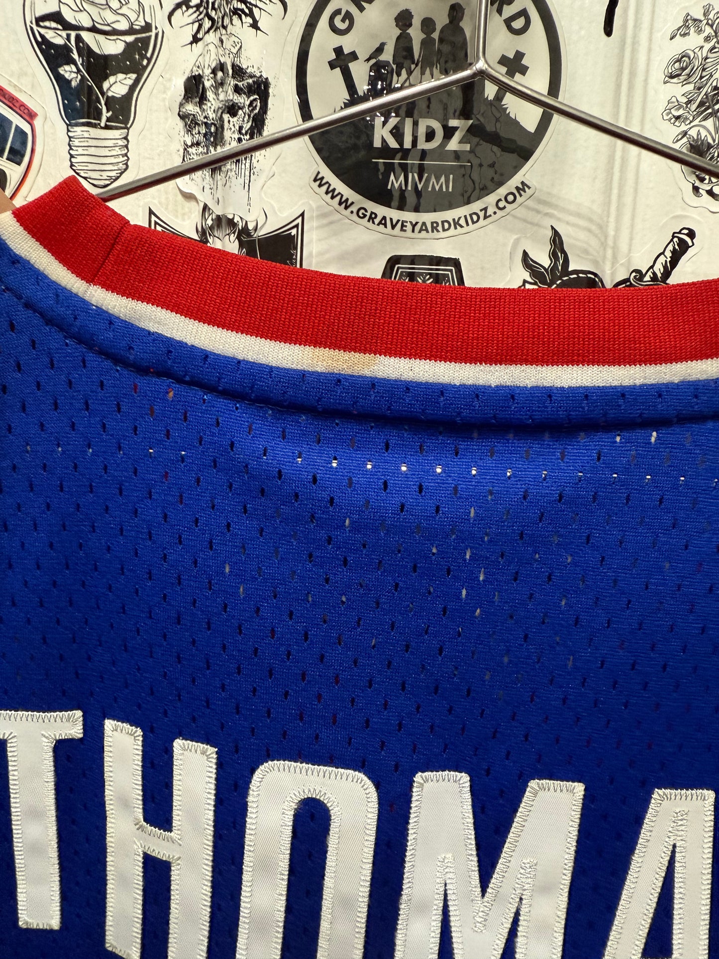 Adidas Hardwood Classics Isiah Thomas #11 Detroit Pistons Jersey Size XL