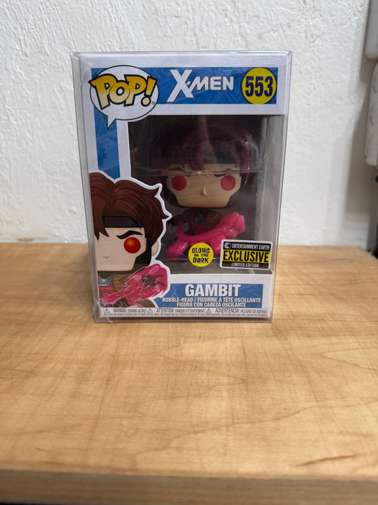 Funko Pop! Vinyl: Marvel - Gambit with Cards (Glows in the Dark) - #553