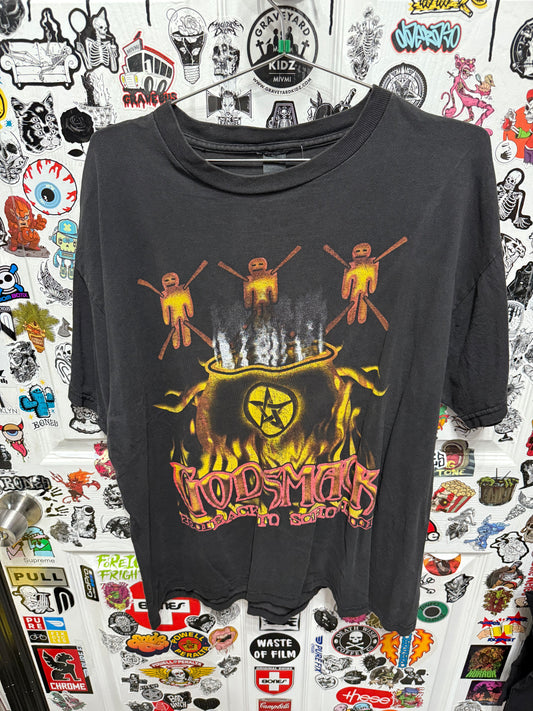 2001 Godsmack Ozzfest Back To School Deftones Band T-Shirt Y2K Size XL