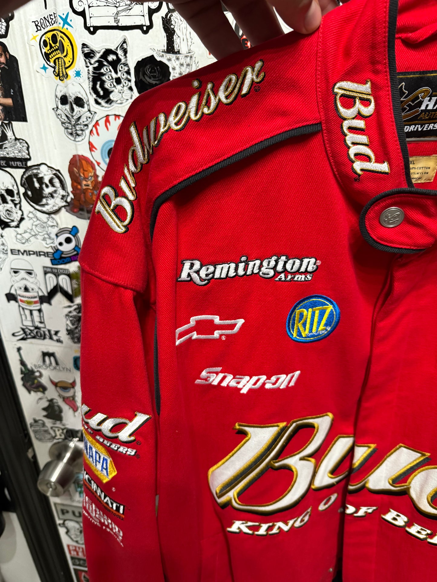 Dale Earnhardt Jr. Nascar Chase Twill Budweiser Men's Jacket  XL