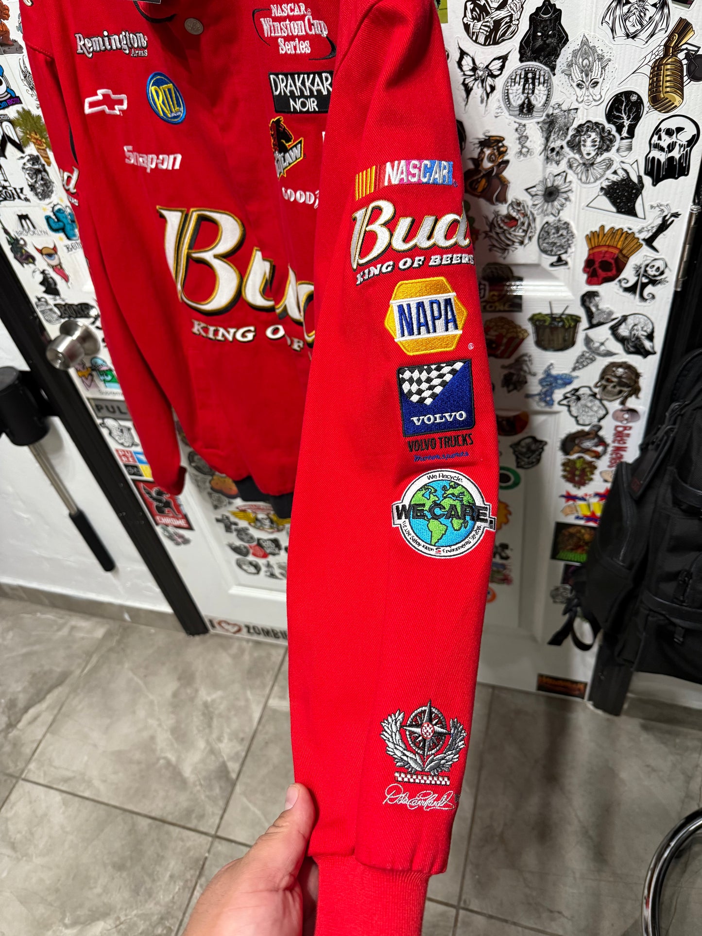 Dale Earnhardt Jr. Nascar Chase Twill Budweiser Men's Jacket  XL