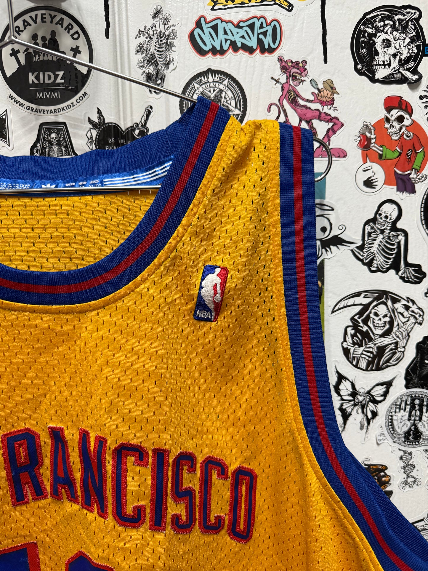 Adidas NBA Hardwood Classics Wilt Chamberlain #32 San Francisco Warriors Jersey Size XL