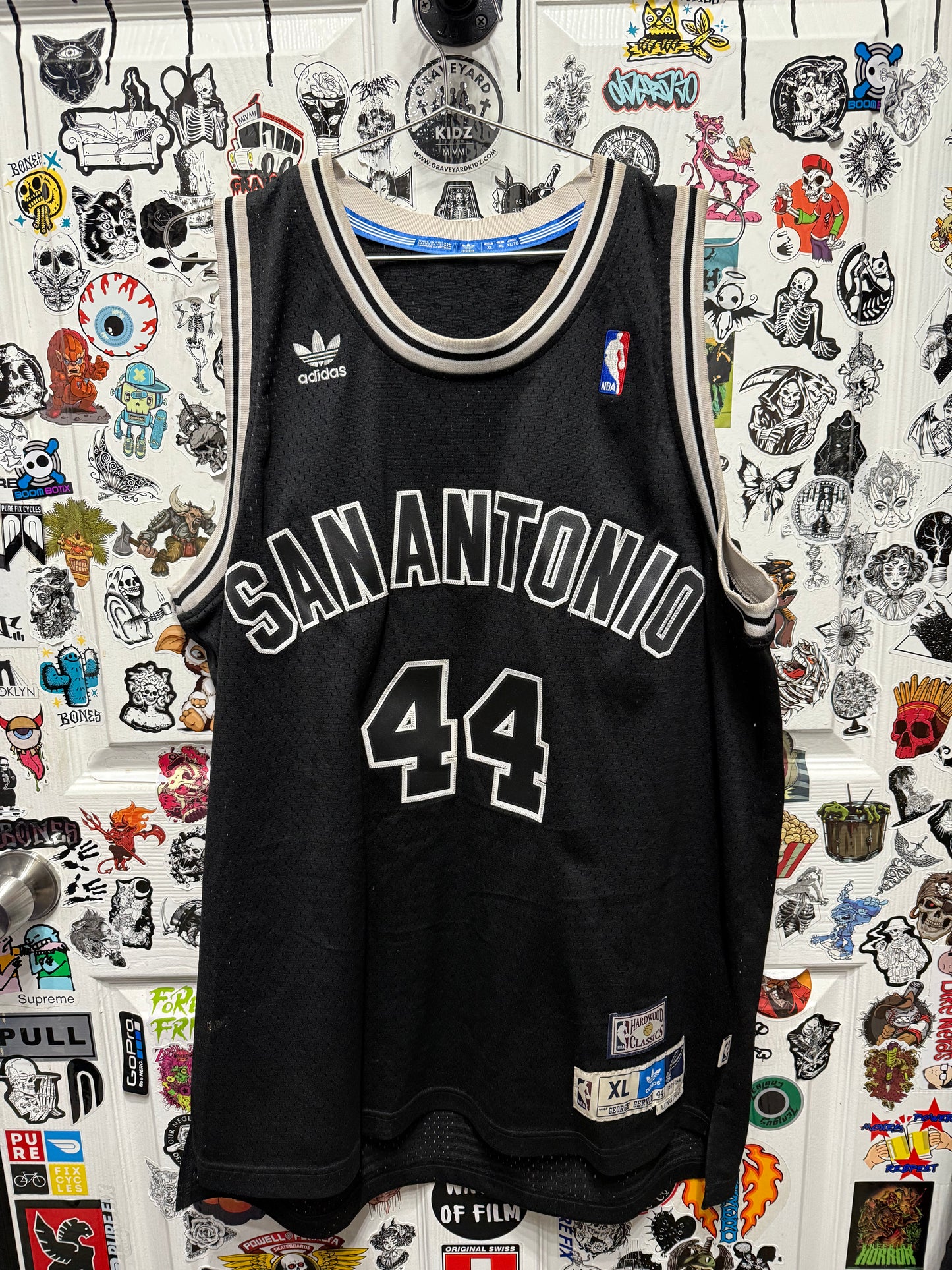 Adidas Hardwood Classics George Gervin #44 San Antonio Spurs Jersey Size XL