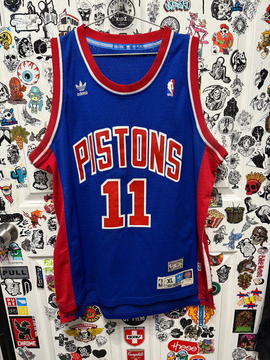 Adidas Hardwood Classics Isiah Thomas #11 Detroit Pistons Jersey Size XL