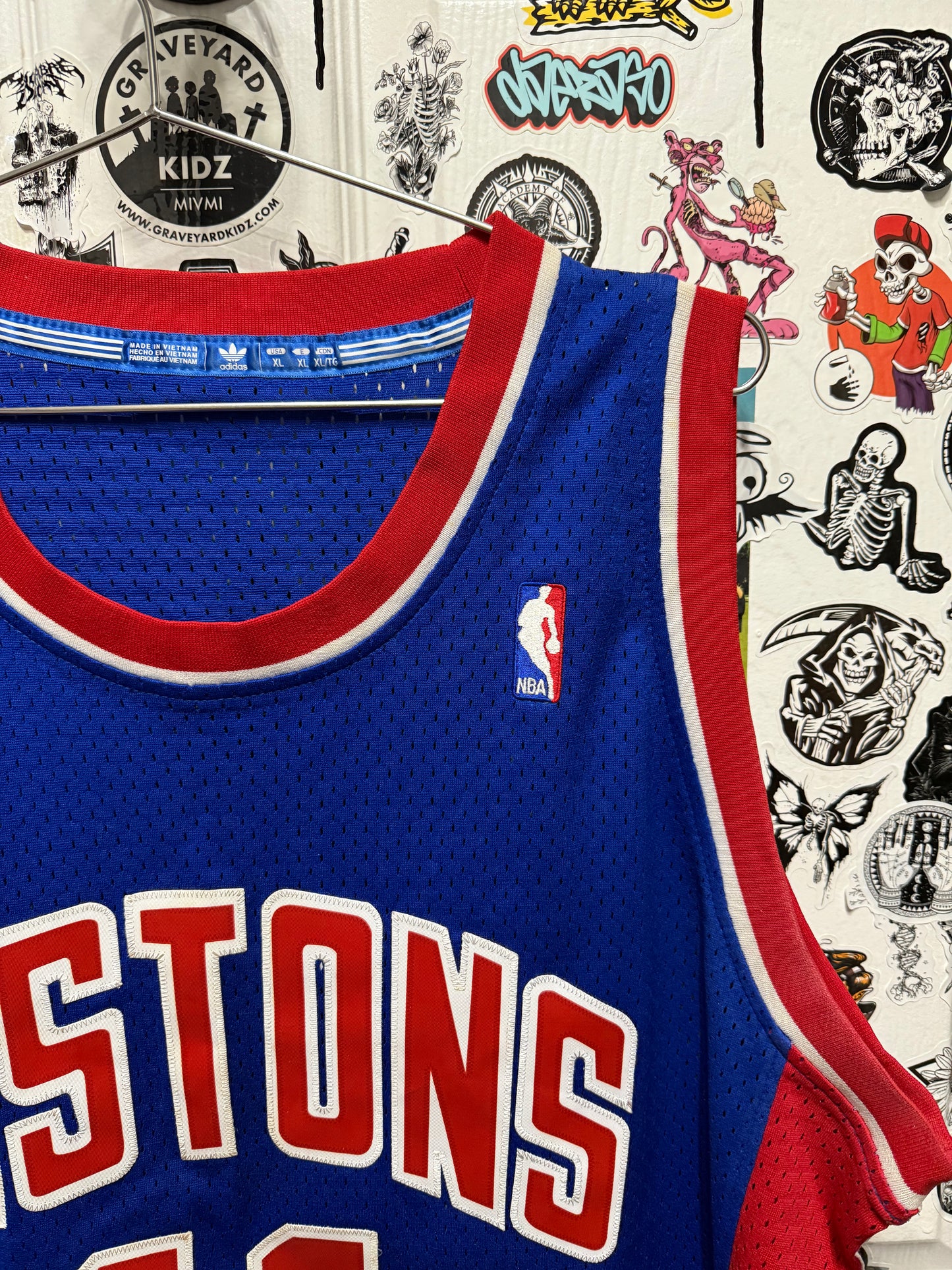 Adidas Hardwood Classics Isiah Thomas #11 Detroit Pistons Jersey Size XL