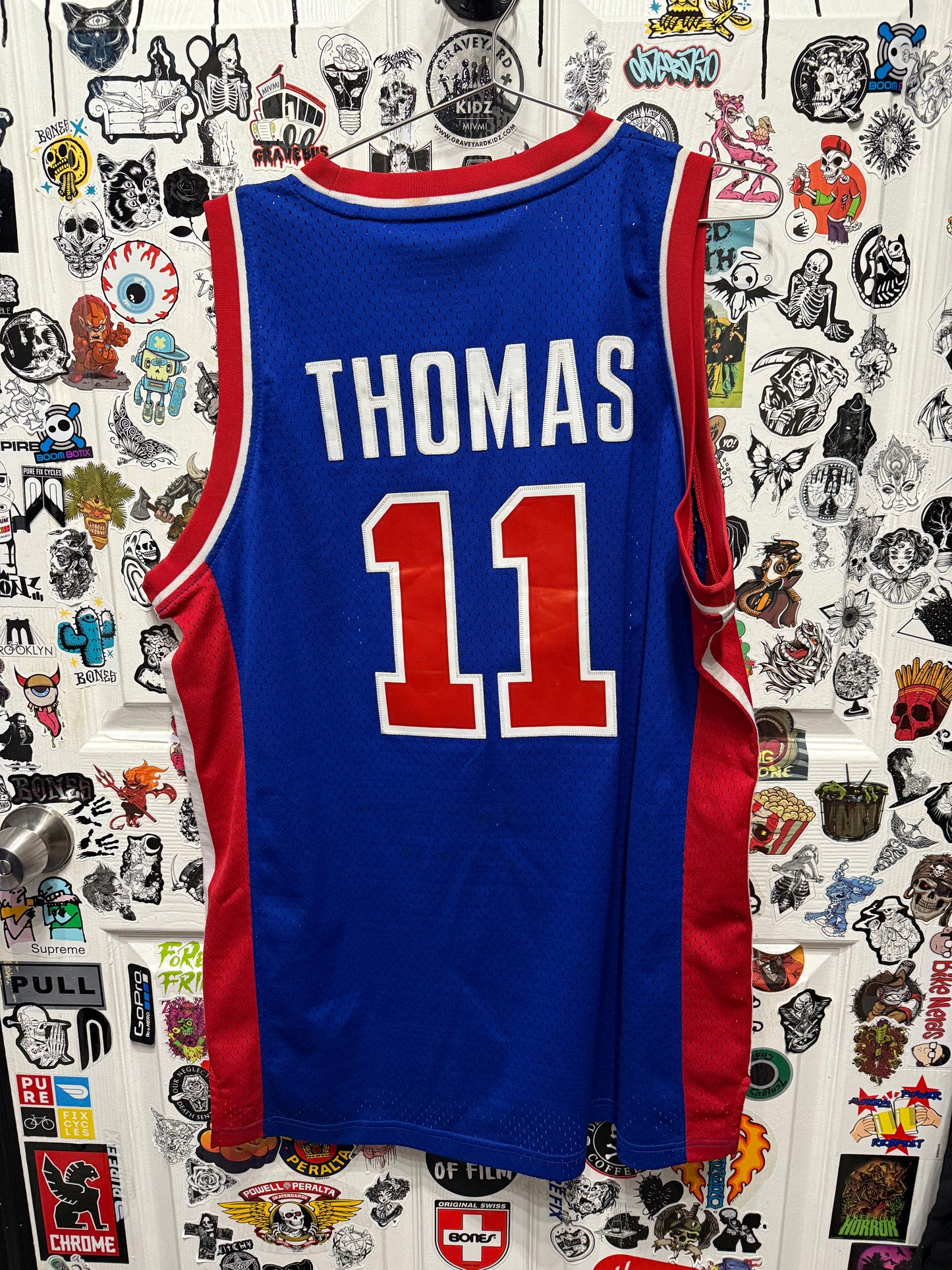 Adidas Hardwood Classics Isiah Thomas #11 Detroit Pistons Jersey Size XL