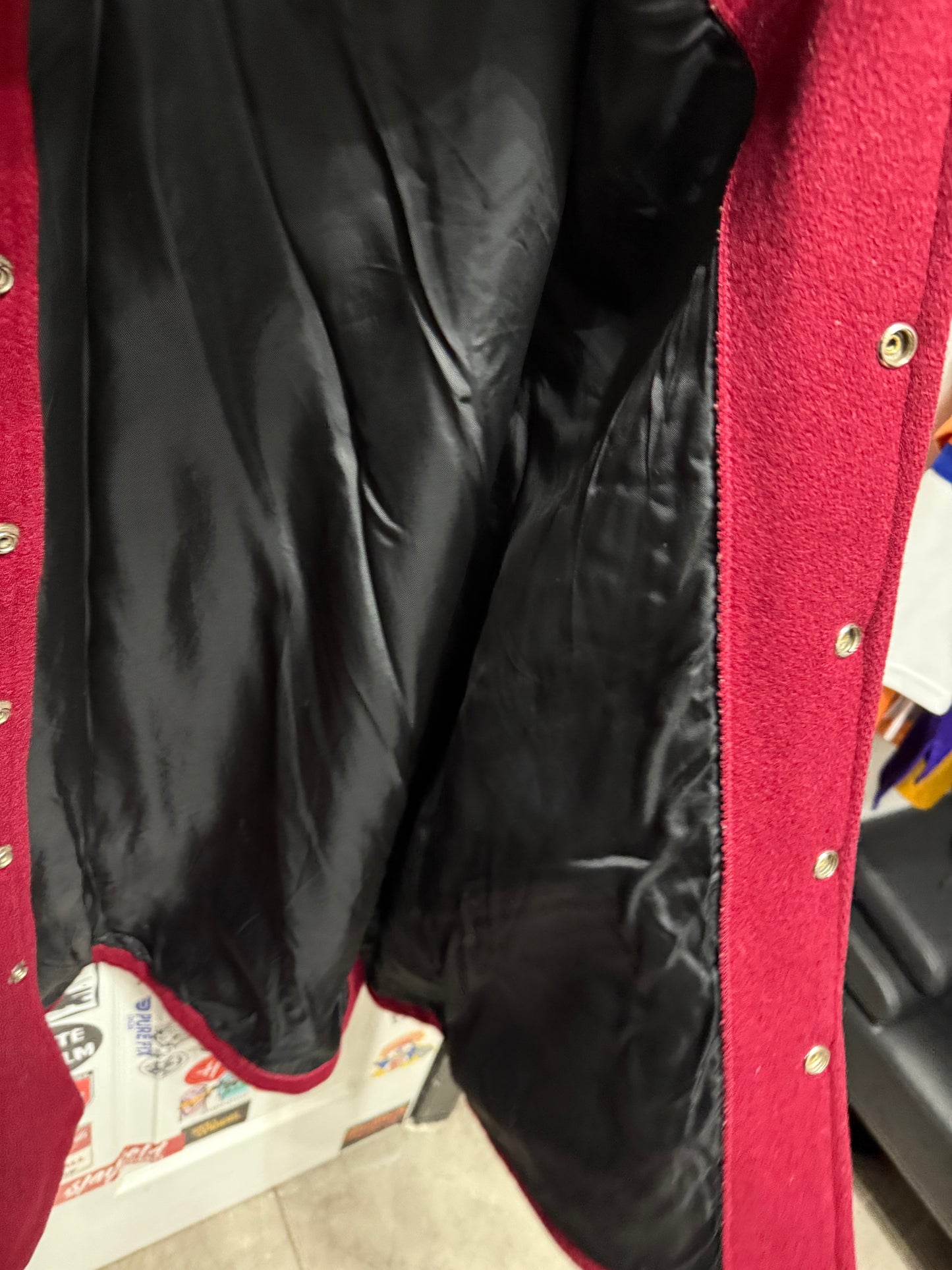 Vintage 1950s Coane Varsity Jacket Wool Letterman Coat Maroon “C” Patch Size 42