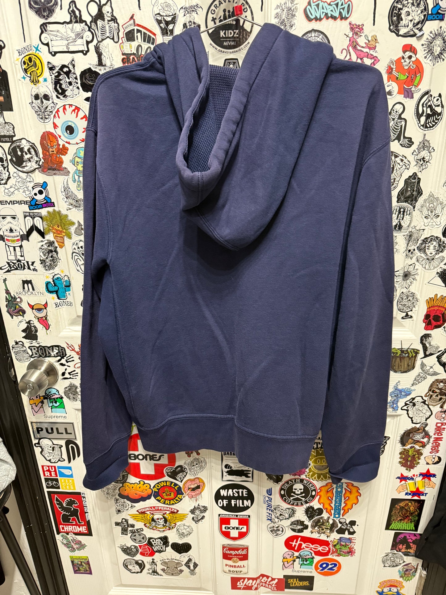 Polo Ralph Lauren Heavyweight Hoodie Sweatshirt Jacket Full Zip Up Navy Size L