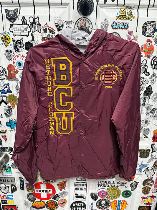 90s Bethune Cookman Varsity Rain Windbreaker Jacket Size S