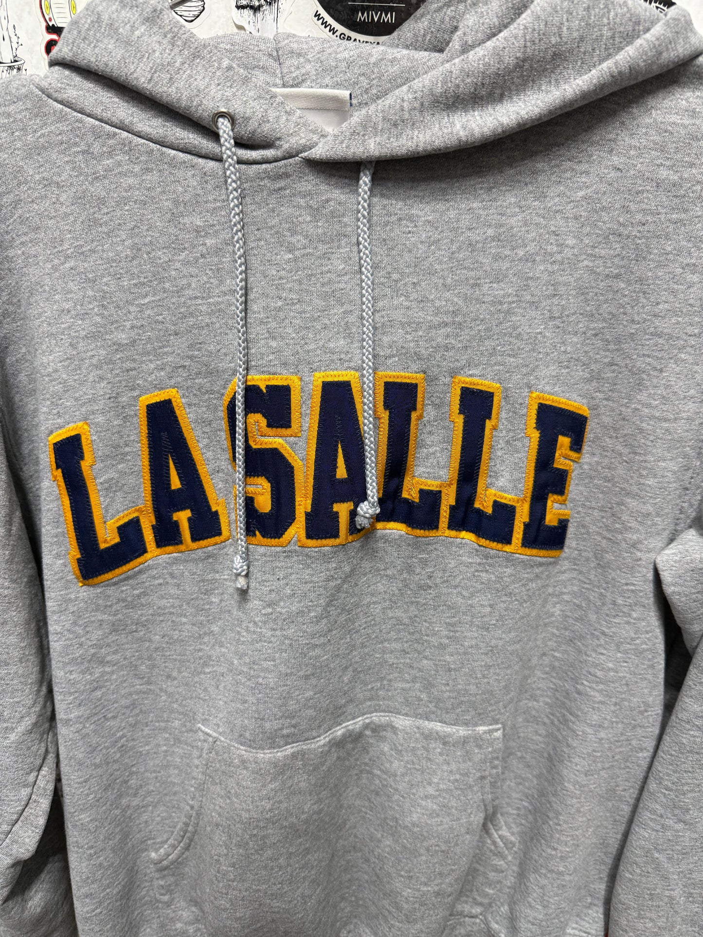 Champion La Salle University Hoodie College Sweater (Distressed Cuff) Size S