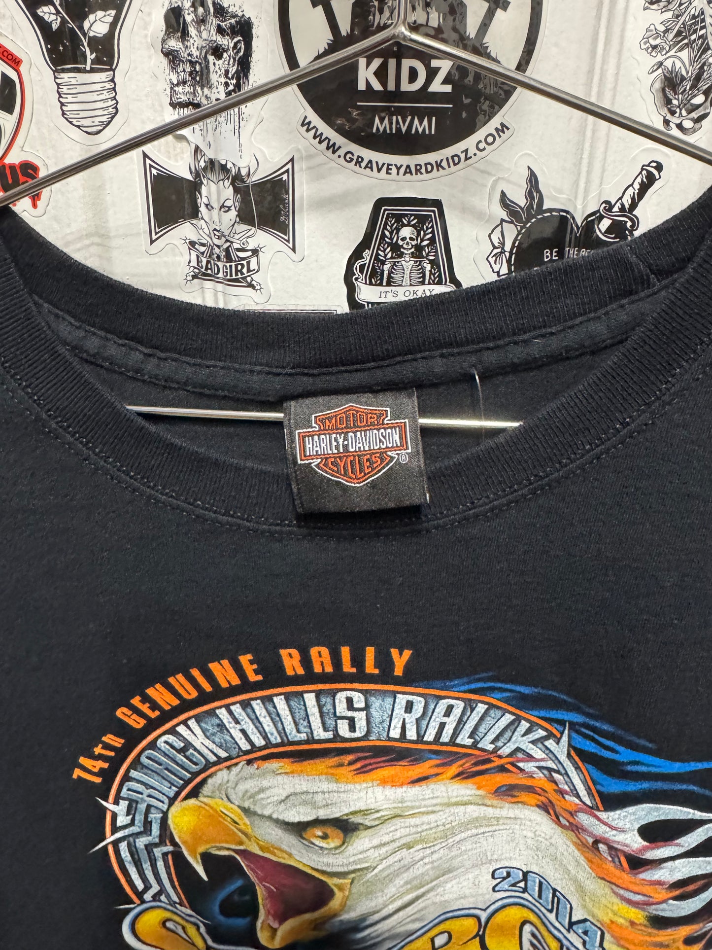 Harley Davidson Deadwood South Dakota Sturgis Black Hills Rally Shirt Size Large