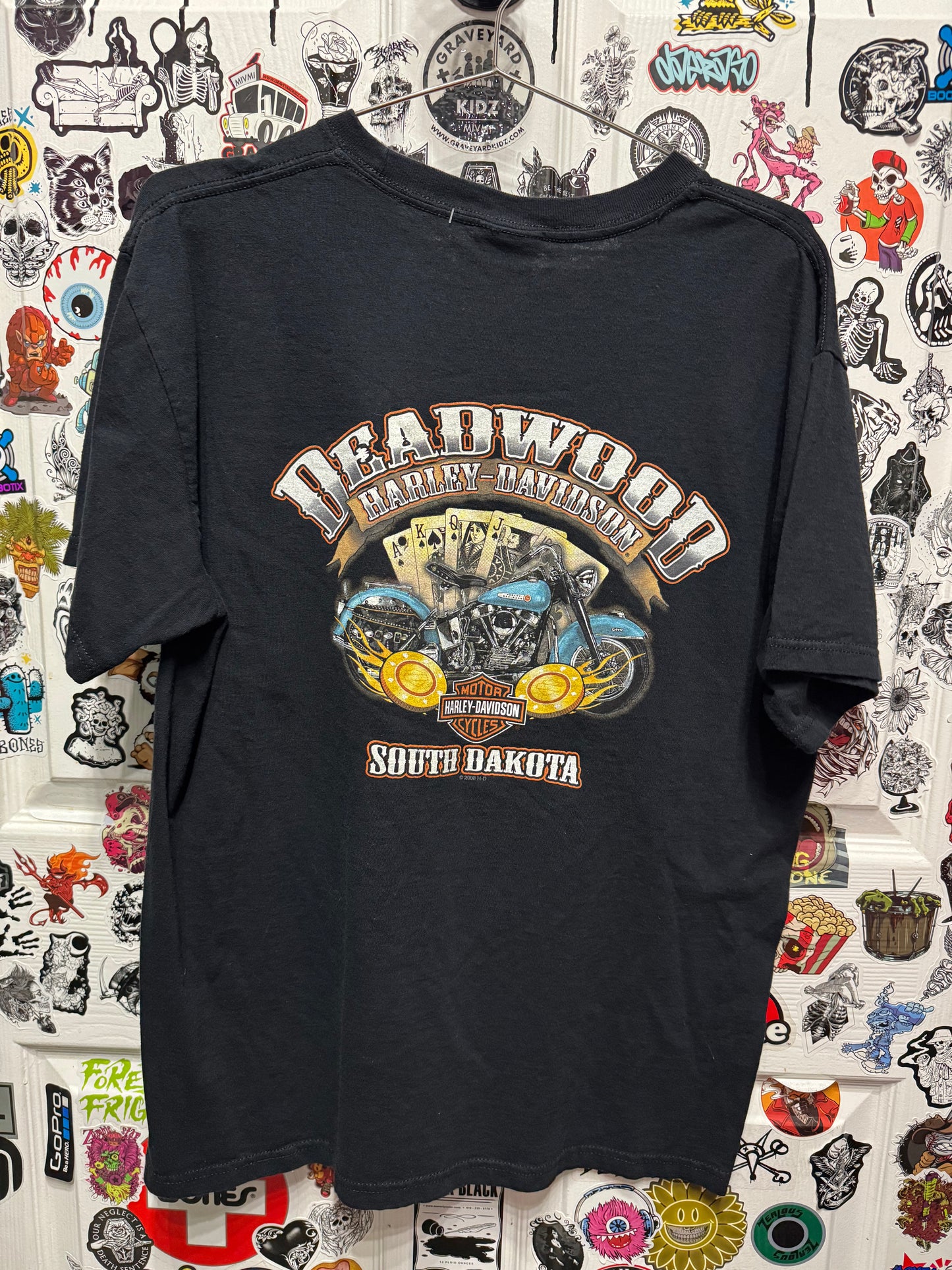 Harley Davidson Deadwood South Dakota Sturgis Black Hills Rally Shirt Size Large