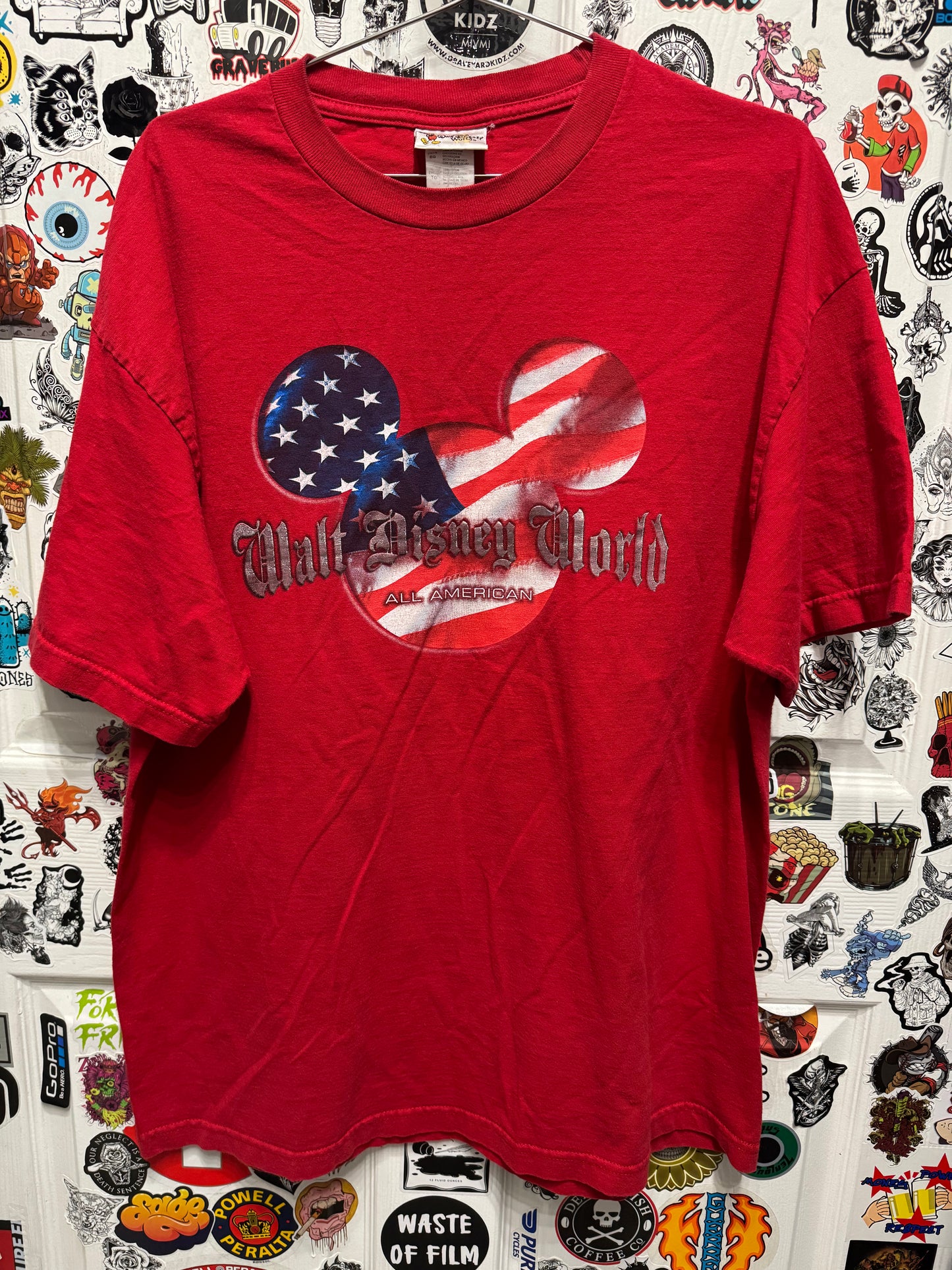 Walt Disney World All American Mickey Mouse USA Shirt Size XL