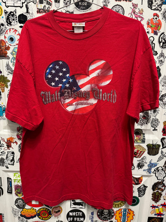 Walt Disney World All American Mickey Mouse USA Shirt Size XL