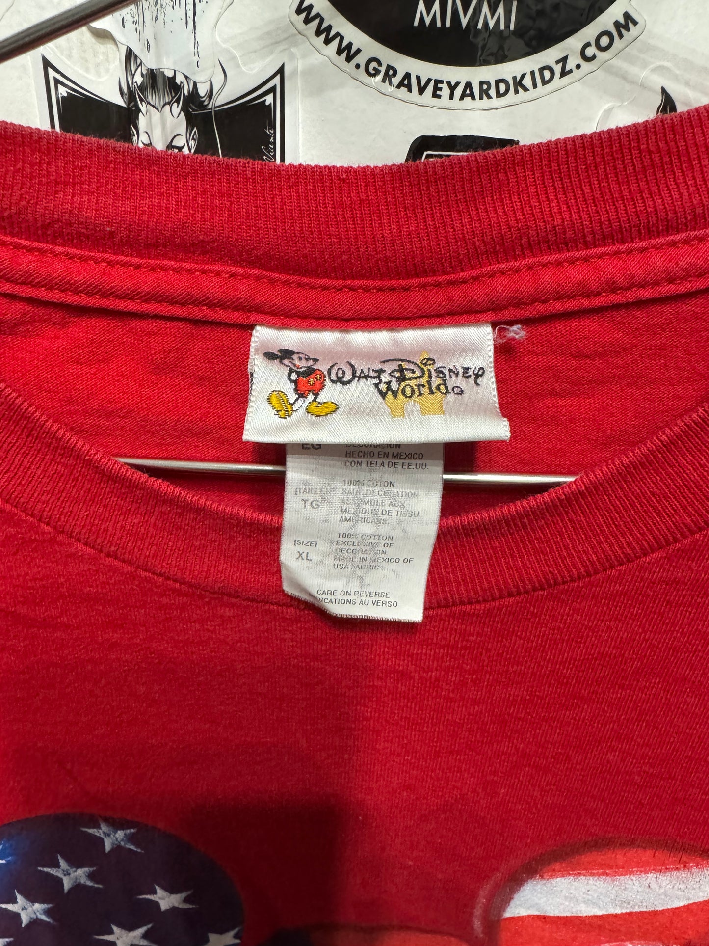 Walt Disney World All American Mickey Mouse USA Shirt Size XL